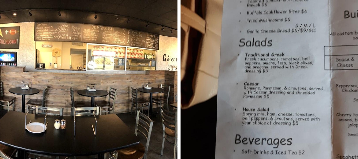 Giorgio's Menu